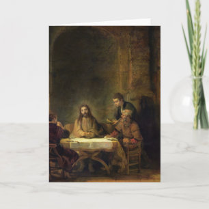 The Supper at Emmal, 1648 Card