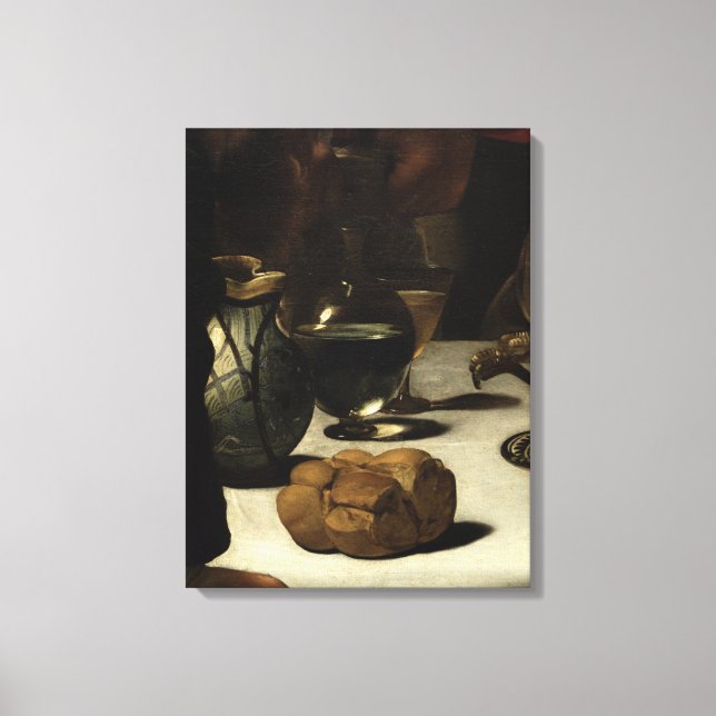 The Supper at Emmaus, 1601 Canvas Print (Front)