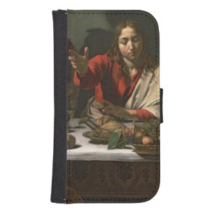 The Supper at Emmaus, 1601 (oil and tempera) Phone Wallet