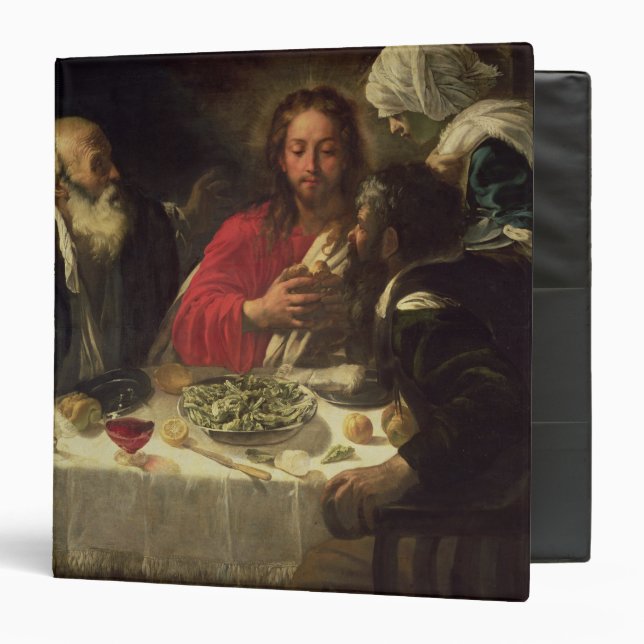 The Supper at Emmaus, c.1614-21 3 Ring Binder (Front/Inside)