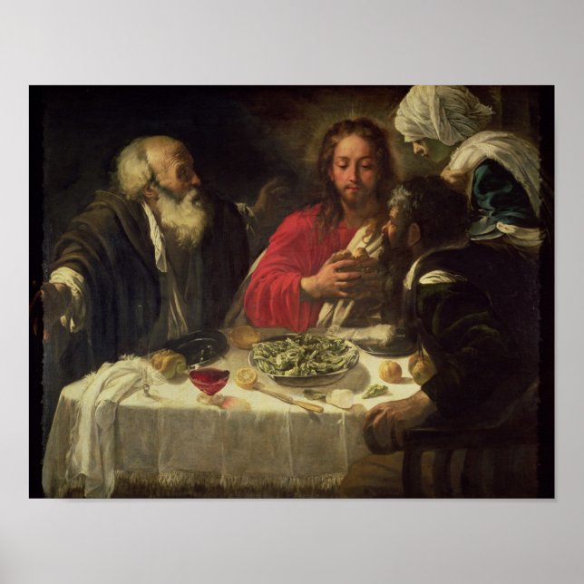 The Supper at Emmaus, c.1614-21 Poster (Front)