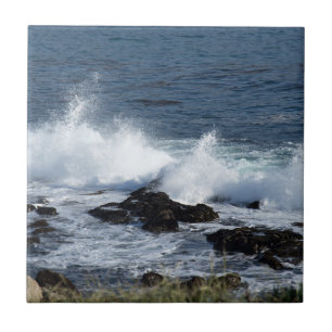 The surf of the Pacific Ocean Ceramic Tile