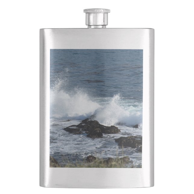 The surf of the Pacific Ocean      Flask (Front)