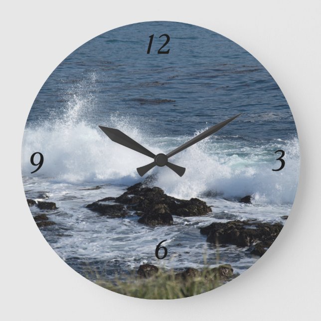 The surf of the Pacific Ocean Large Clock (Front)