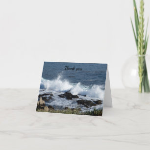 The surf of the Pacific Ocean Thank You Card