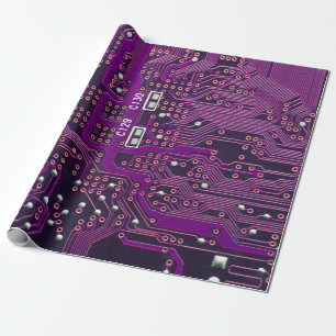 The surface of the digital circuitbackground,abstr wrapping paper