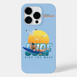 The Surfer Rides the Wave (F) Case-Mate iPhone 14 Pro Case