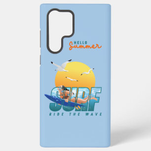 The Surfer Rides the Wave (F) Samsung Galaxy S22 Ultra Case