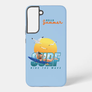 The Surfer Rides the Wave (F) Samsung Galaxy S22+ Case