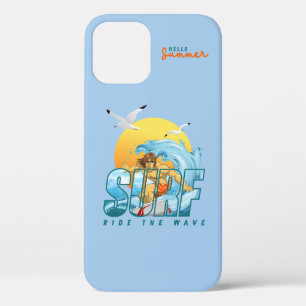 The Surfer Rides the Wave (M) iPhone 12 Pro Case