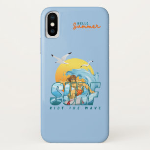 The Surfer Rides the Wave   (M) iPhone X Case