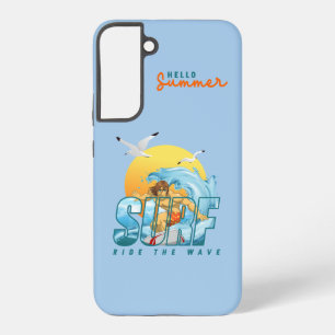 The Surfer Rides the Wave (M) Samsung Galaxy S22+ Case