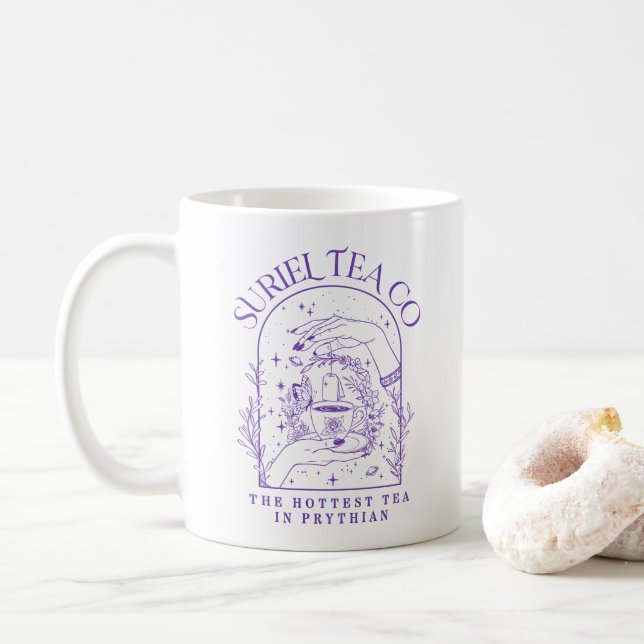 The Suriel Tea Co Company ACOTAR Velaris 3WH3 Coffee Mug (With Donut)