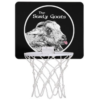 The Surly Goats Dartboard Mini Basketball Hoop
