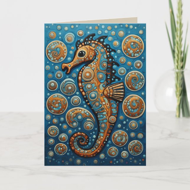 The Surreal Seahorse Card (Front)