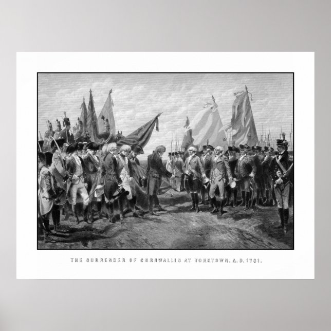 The Surrender Of Cornwallis At Yorktown Poster (Front)