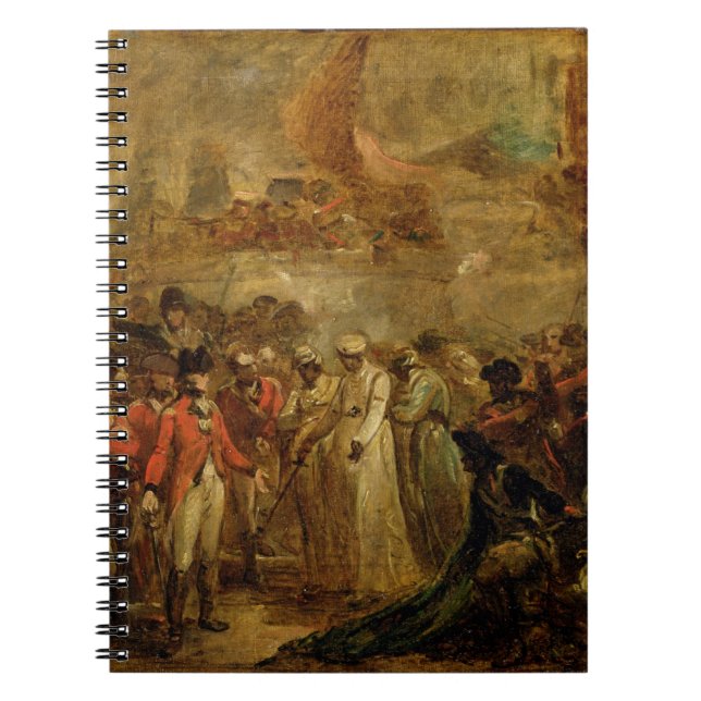 The Surrender of the Two Sons of Tipu Sahib (1749- Notebook (Front)