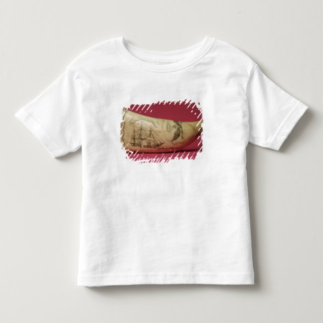 The Susan on the coast of Japan' Scrimshaw Toddler T-shirt (Front)
