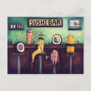The Sushi Bar Postcard