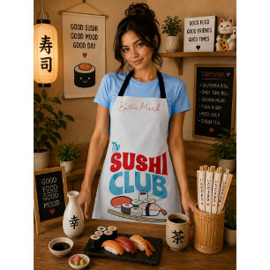 the sushi club, sushi apron