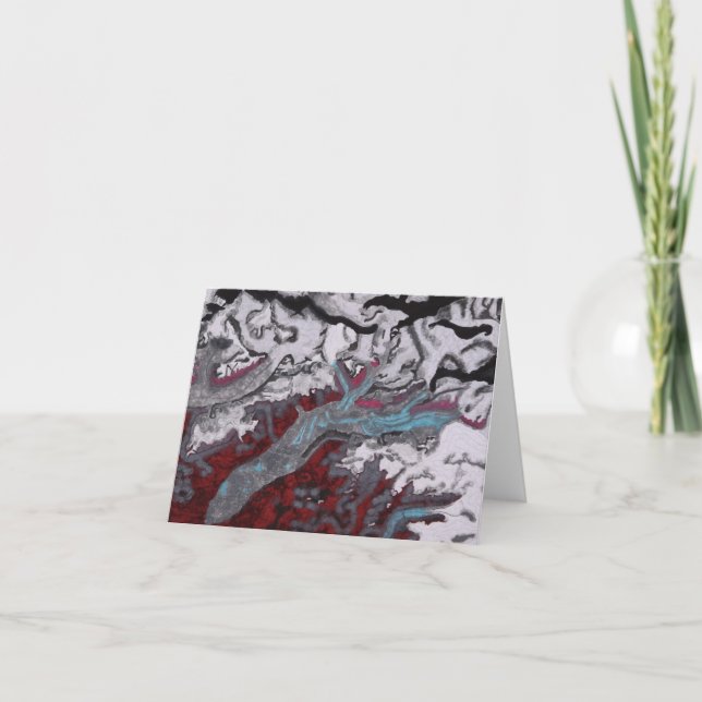 The Susitna Glacier Greeting Card (Front)