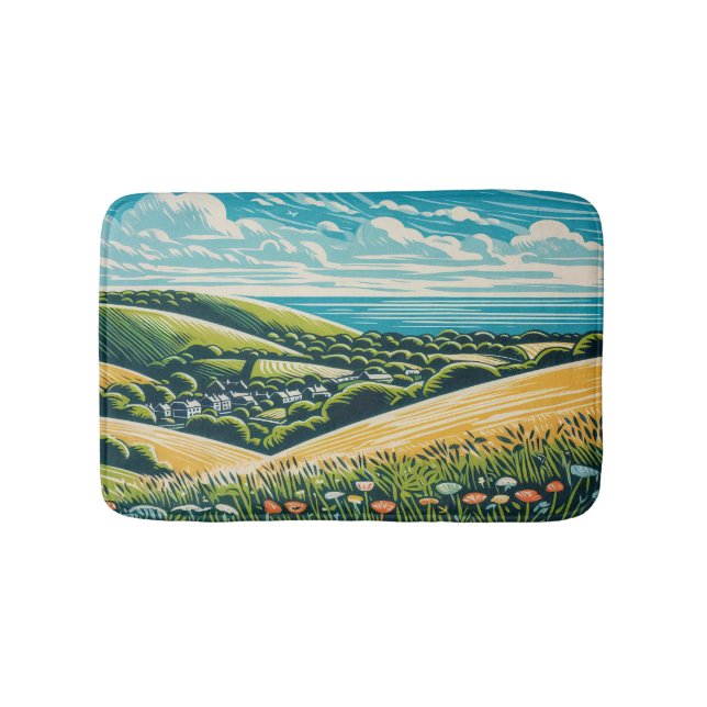 The Sussex Downs Bath Mat (Front)