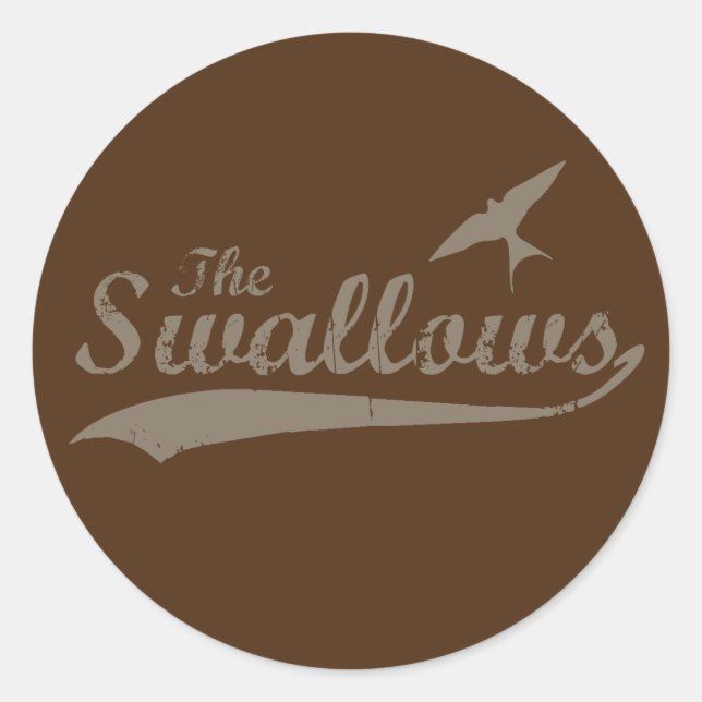 The Swallows Classic Round Sticker (Front)