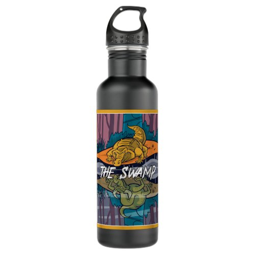 The swamp Alligator  Stainless Steel Water Bottle