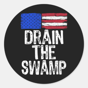 The Swamp Kamala Harris 2024 Election Anti Trump  Classic Round Sticker