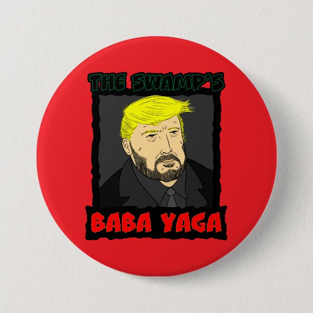 The Swamp's Baba Yaga Button (Front)