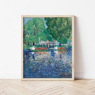 The Swan Boats George Luks Poster