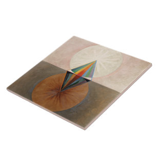 The Swan, Group IX, No.12 by Hilma af Klint Ceramic Tile