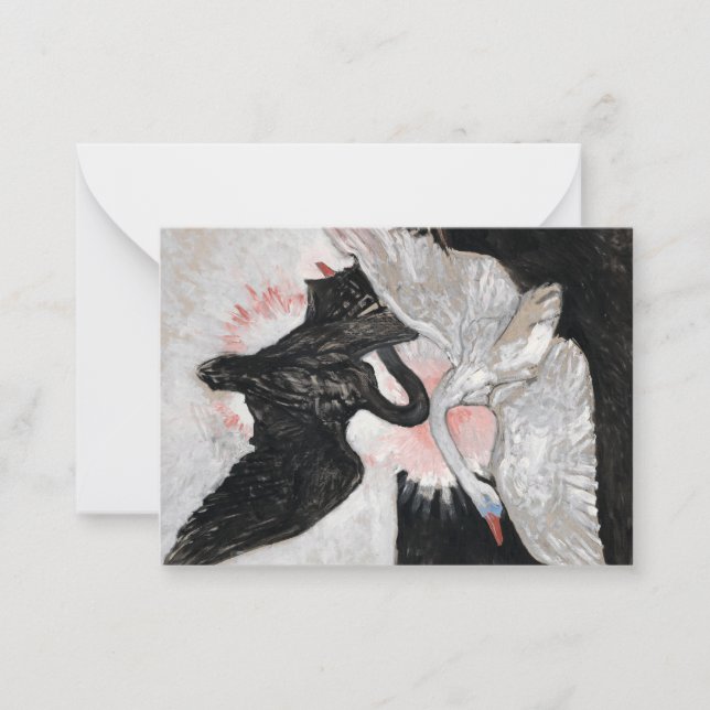 The Swan, Group IX, No.2 by Hilma af Klint  Note Card (Front)