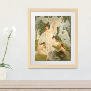 The Swan Maidens Walter Crane Framed Art