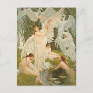 The Swan Maidens Walter Crane Postcard