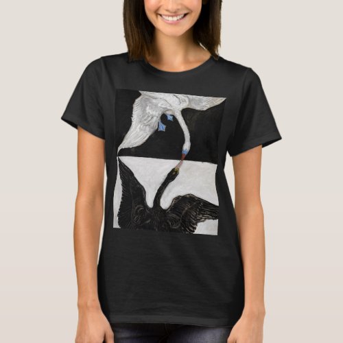 The Swan No1 by Hilma af Klint T_Shirt