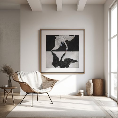 The Swan No 1  Hilma af Klint Framed Art