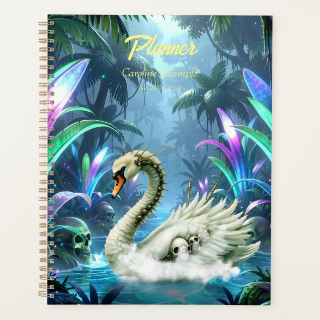 The Swan of Forgotten Waters.  Planner (Front)