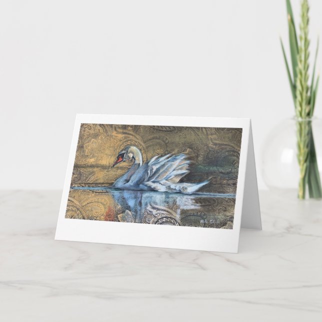The Swan Painting  Card (Front)