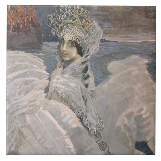The Swan Princess Ceramic Tile (Front)