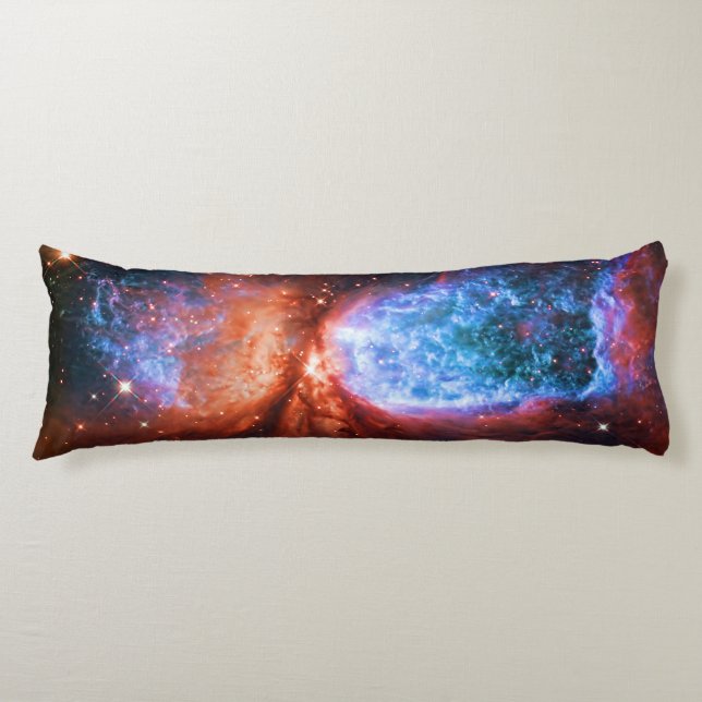 The Swan, Star Birth in Constellation Cygnus Body Pillow (Front)