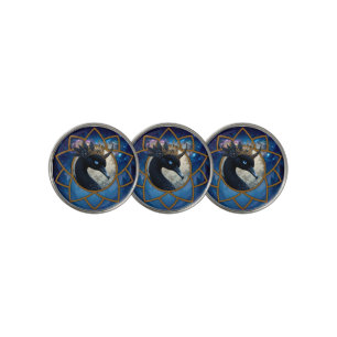 The Swan Who Guards the Moon. Golf Ball Marker