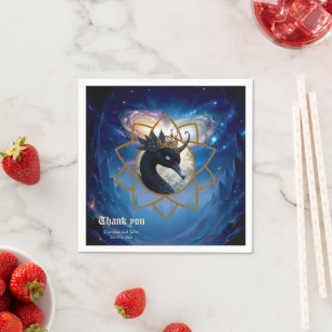The Swan Who Guards the Moon. Napkins