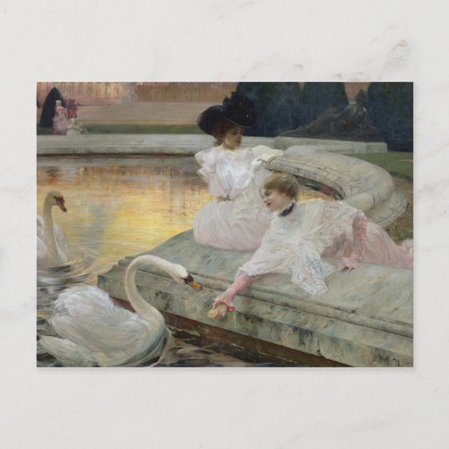 The Swans, 1900 Postcard (Front)