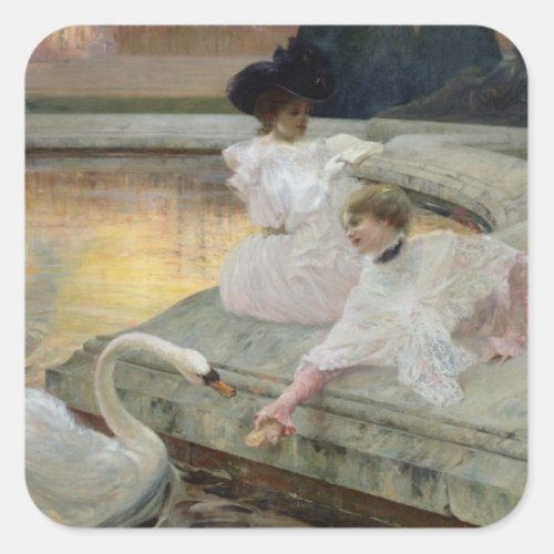 The Swans 1900 Square Sticker