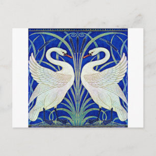 The Swans by Walter Crane Postcard