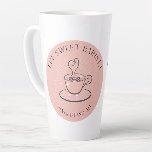 The Sweet Barista white latte mug