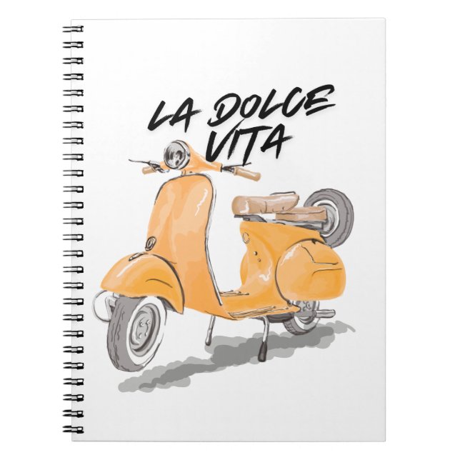 THE SWEET LIFE MOTORCYCLE Tote Bag notebook (Front)