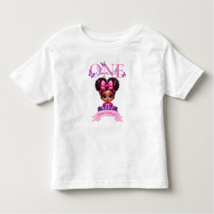 The Sweet ONE Afro Baby Girl Pastel 1st Birthday Toddler T-shirt