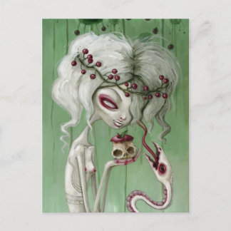 The sweet taste of death postcard